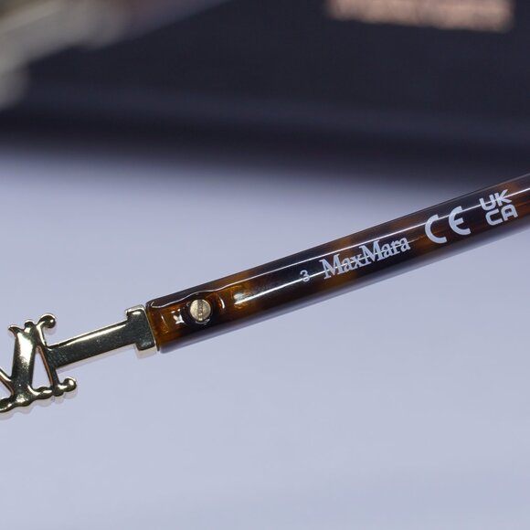 MaxMara EMME15 MM0065 52G Round Sunglasses - Havana/Brown - Picture 10 of 11